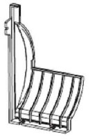 Zebra Rear Media Cover, Z4M+ (77629)